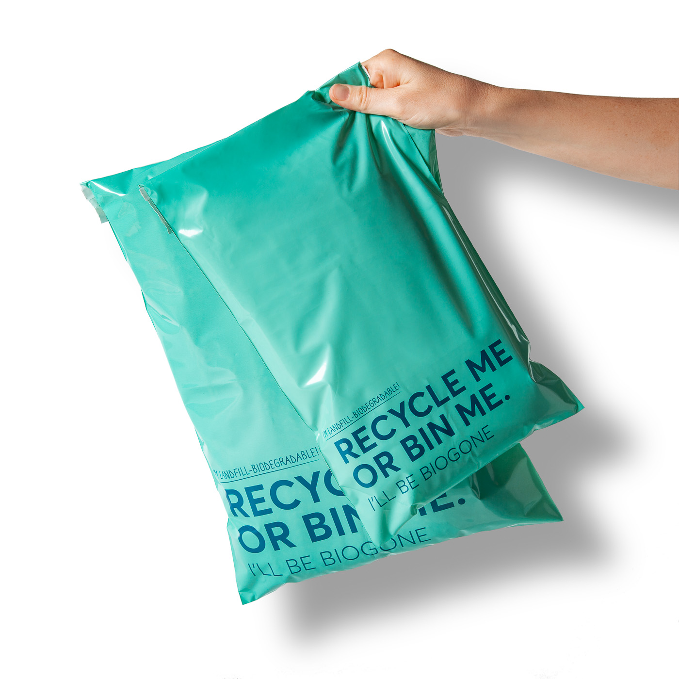 Paquete de 10 un de bolsas compostables y biodegradables