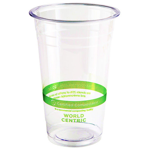 wholesale eco friendly compostable 100% biodegradable PLA cup