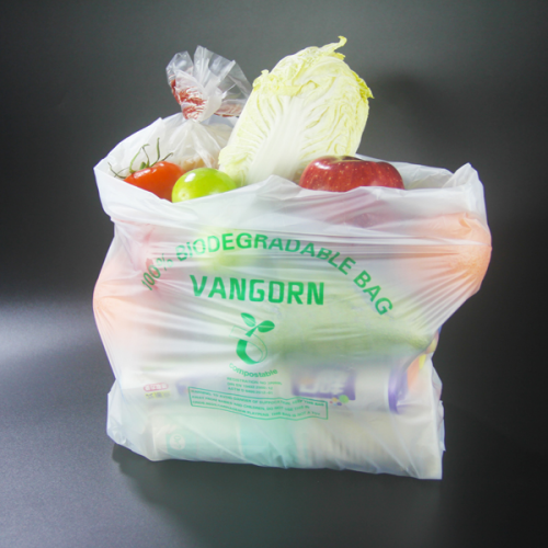 Wholesale Biodegradable T-Shirt Bags Manufacturers –  Compostable Cornstarch Gocery Packing bags  – LIRCON