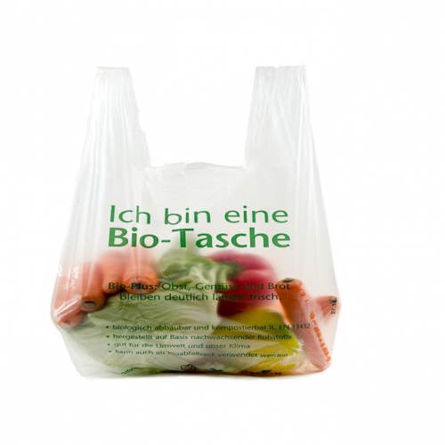 2019 Latest Design Biodegradable Shopping Bag, Biodegradable T-Shirt Bag, Plastic Bag, En13432 Certificate, Bpi Certificate