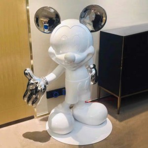 Fiberglass Creative Large Size Mickey Sculpture