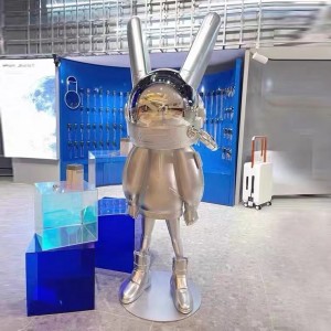 Factory customized astronaut rabbit FRP sculpture-Z