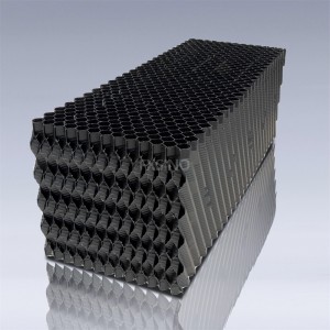 Trapezoid oblique cooling tower filler