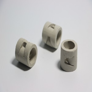 38mm 50mm 76mm Ceramic Pall Ring packing for scrubber tower