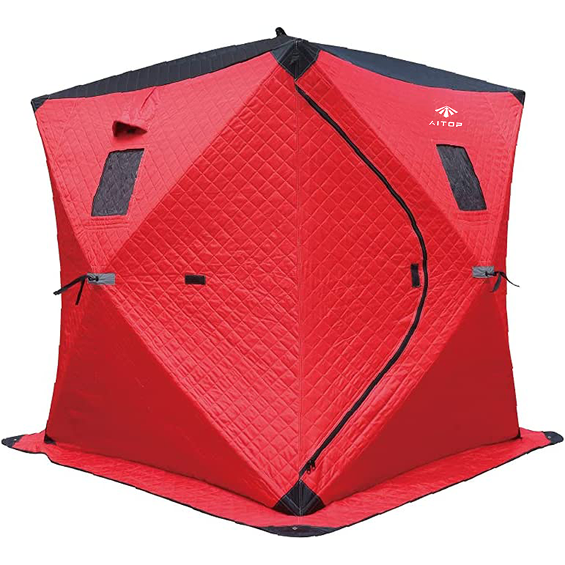 Aitop Portable Windproof Insulated Ice Fishing Winter Tent 1