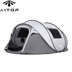 Factory Manufacture Big Size Pop Up Tent For 4-Person