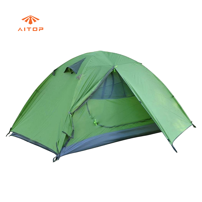 Thick rainproof camping equipment cross pole tent outdoor camping Featured Image