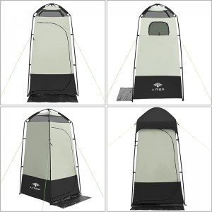 Pop Up Silver Special Coating Camping Portable Shower Tent