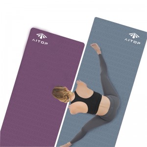 Yoga mat lengthening TPE fitness floor mat beginner home yoga