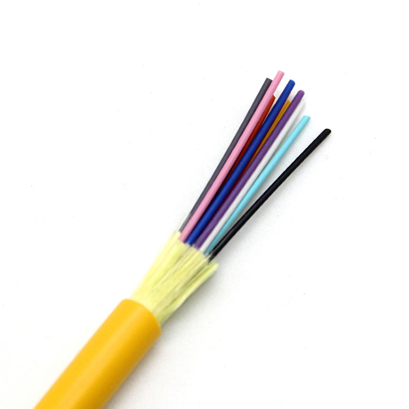 Cable de fibra óptica para interiores LSZH Cables de distribución de 12 núcleos
