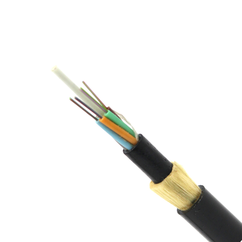 Base del cable de fribra óptica ADSS del solo modo el 100m los 200m 96 para la línea de transmisión