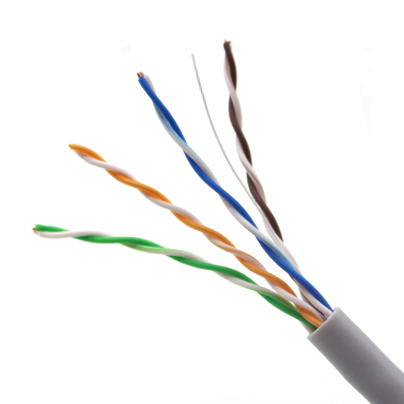 UL CE FCC ROHS 1000ft Cat5e Cable 4 Par trenzado Cable de red LAN