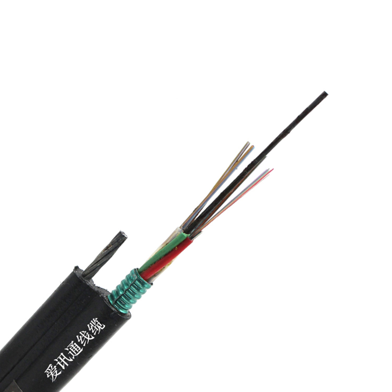 Cable de fibra óptica autosuficiente de 48 núcleos monomodo al aire libre GYTC8S