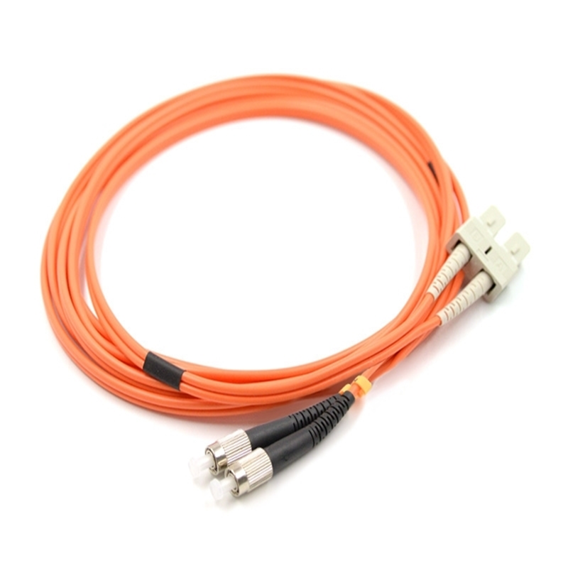 Cable de conexión de fibra óptica SC FC de puente de fibra óptica de doble núcleo OM2 multimodo