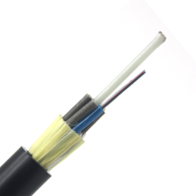 ADSS Todo cable dieléctrico de fibra óptica 12 24 48 hilos