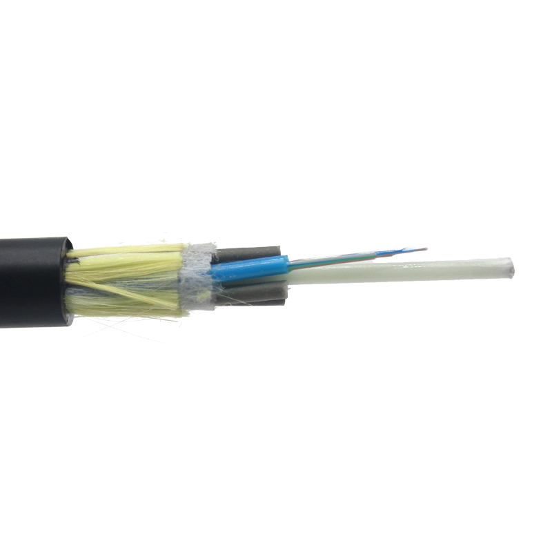 Cable de fibra óptica ADSS de modo único con revestimiento doble para exteriores de cable eléctrico de 6 12 24 48 núcleos