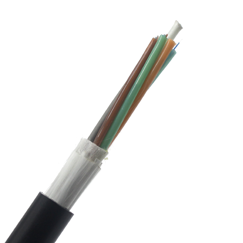 Cable aéreo ADSS para exteriores, 24 fibras, 100M de longitud de tramo, cable de fibra óptica monomodo