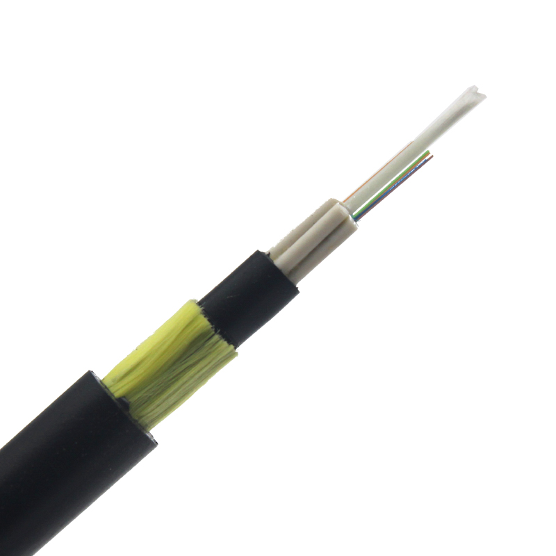 Cable de fibra óptica SM ADSS de doble cubierta de 48 núcleos