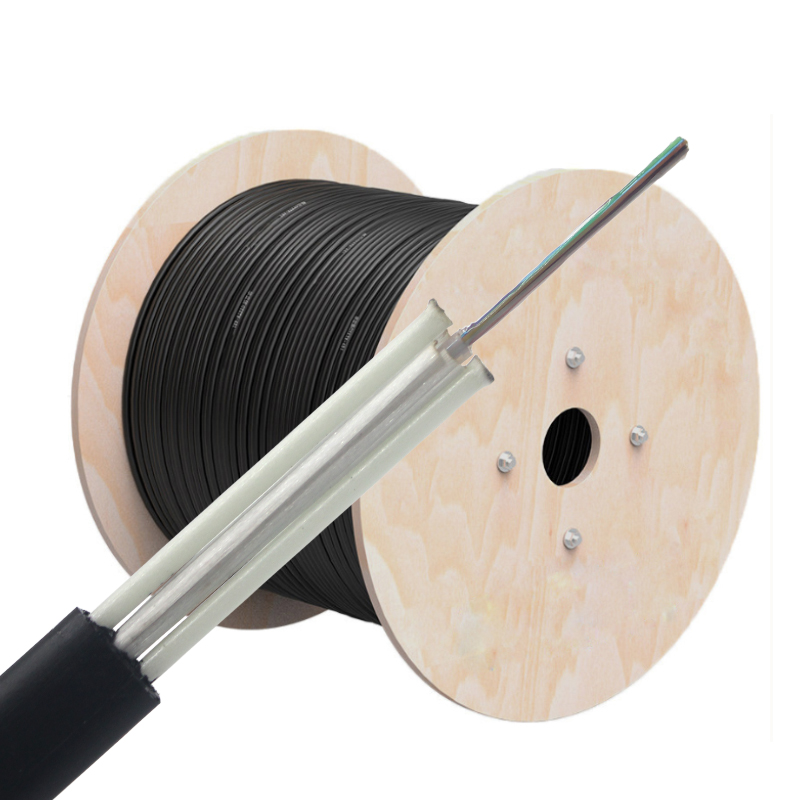 Conducto de cable plano para exteriores GYFXTY Cable de fibra óptica de 8 núcleos y 12 núcleos