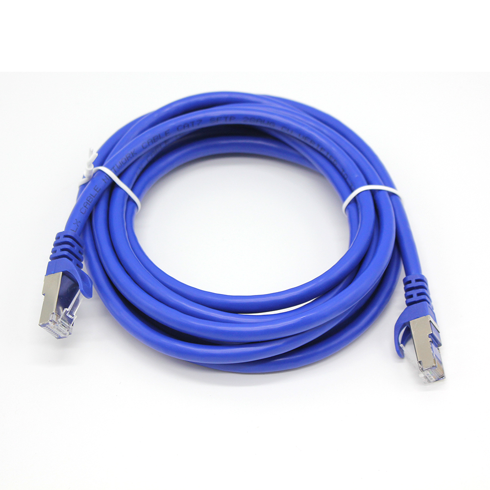Escudo 1m 3m 5m 10m FTP Pure Cooper Cat6A Cat7 RJ45 Patch kabel Lan Ethernet Cable de red