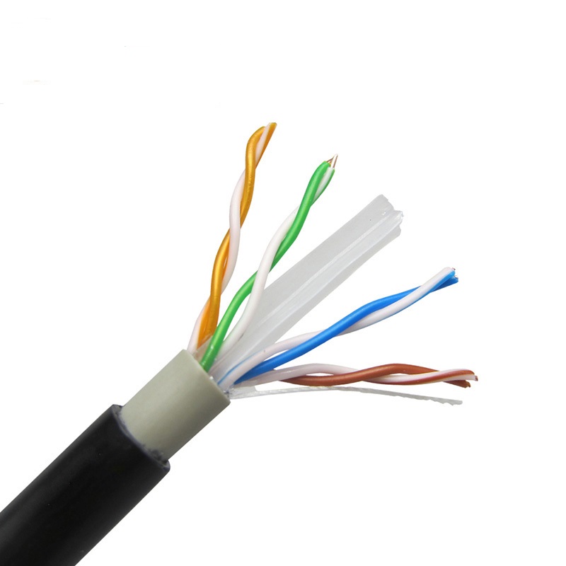 Cable de red UTP CAT6 impermeable de cobre puro de alta velocidad