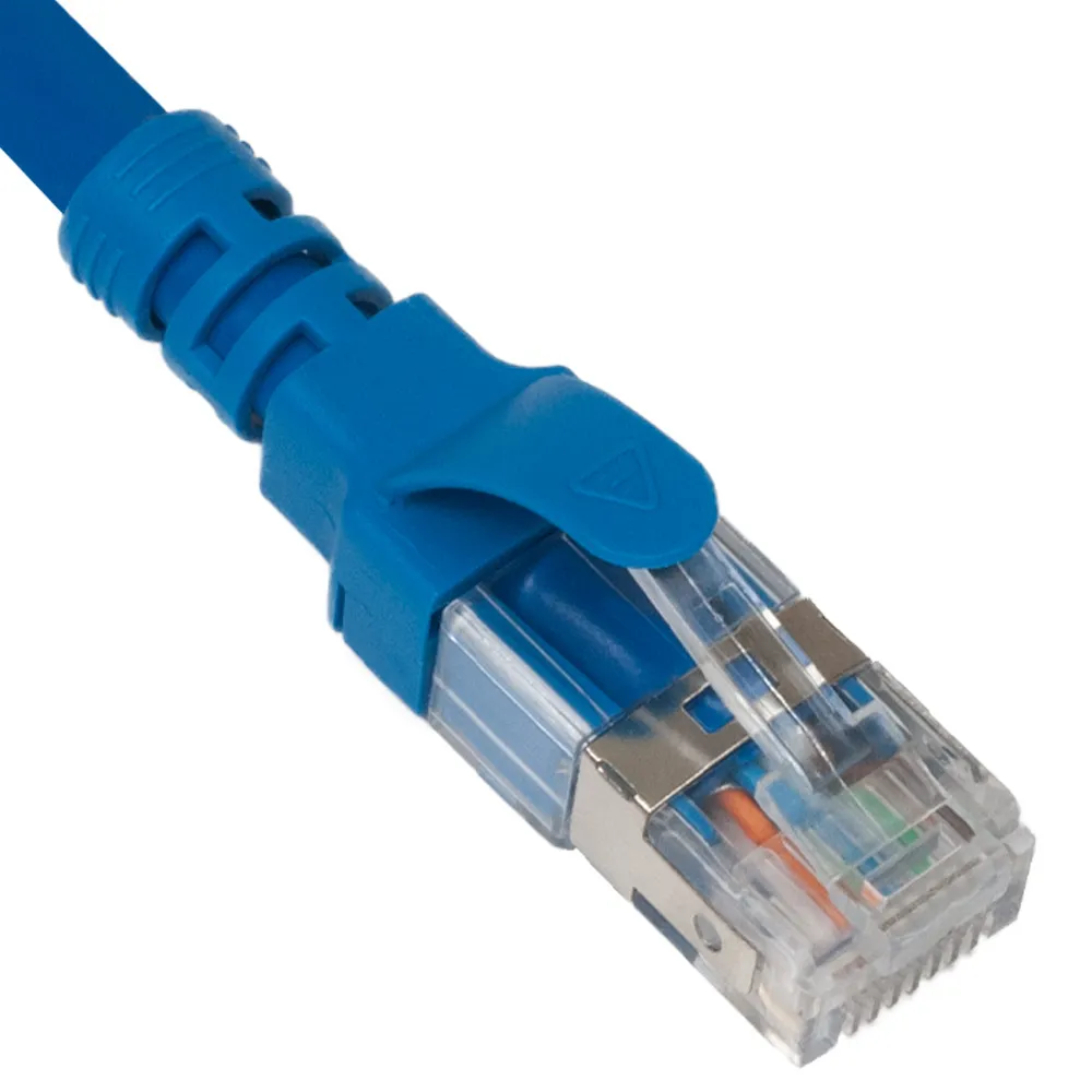 Escudo 1m 3m 5m 10m FTP Pure Cooper Cat6A Cat7 RJ45 Patch Cord Lan Ethernet Cable de red