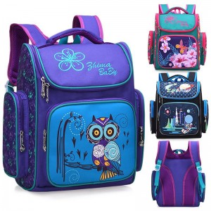 Children’s Primary School Students Waterproof 3D Shoulder Backpack XY6728
