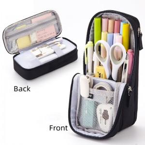 Double-layer Folding Pencil Case Simple Large-capacity Multifunctional Stationery Box XY7012318