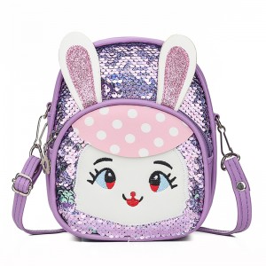 Cute Cartoon School Stationery Bag Girl Fur Backpack