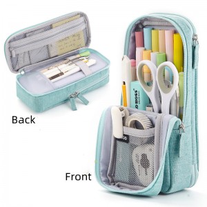Double-layer Folding Pencil Case Simple Large-capacity Multifunctional Stationery Box XY7012318