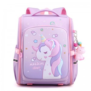 Casual Cute Unicorn Orthopedic Backpack for Children XY6709