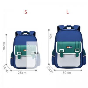 2023 New Primary School Schoolbag Waterproof High Capacity Backpack