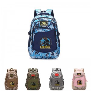 Large Capacity Camouflage Backpack Students’ Schoolbag XY6719