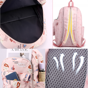 New Fashion  Junior High School Student Casual Versatile Backpack Simple Large Capacity Bookbag