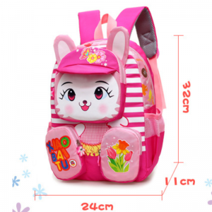 Cartoon Elementary Schoolbag  Children’s Bookbag  Rabbit Tiger Backpack