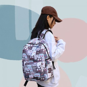 Student Bookbag Shoulder Crossbody Bag Pencil Case Three Piece Set