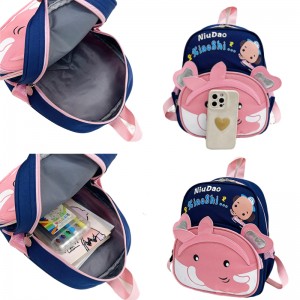 Light weight Kindergarten Bag Contrasting Color Student Backpack Large Capacity Travel Backpack