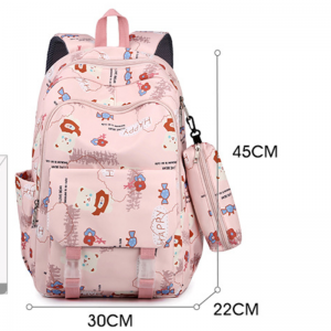 New Fashion  Junior High School Student Casual Versatile Backpack Simple Large Capacity Bookbag