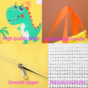 Kids Cartoon Cute Lunch Insulation Tote Bag Storage Bag