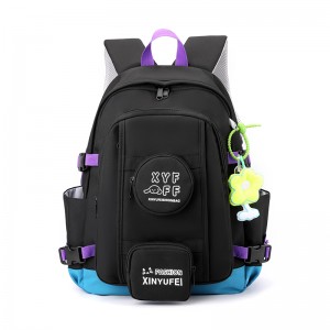 Casual Backpack For Middle School Student Girls Pink Bookbag XY5707