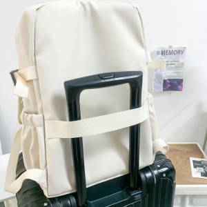 School Backpack Cute Waterproof Mesh Camping Aesthetic Solid Color Backpack  Reflective strip backpack