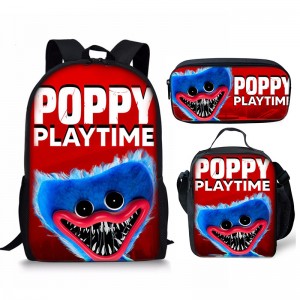 Poppy Playtime Student Printed Schoolbag Lunch Bag Pencil Bag XY12455698