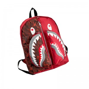 Shark schoolbag personality graffiti fashion student backpack XY6723