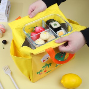 Kids Cartoon Cute Lunch Insulation Tote Bag Storage Bag