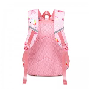 Student Printed Children’s Backpack Schoolbag Weight Reduction Three Piece Set Wholesale