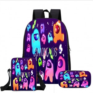 Among Us Game Peripheral Anime Backpack Three-piece Space School Bag ZSL193