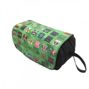 Minecraft Pencil Case PU Student Storage Bag for Game Fans XY7012330