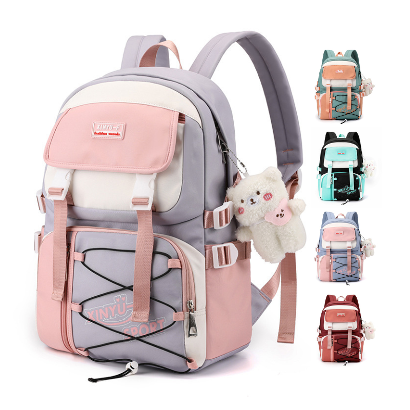 Harajuku Style Casual Backpack Middle School Student Campus Bag