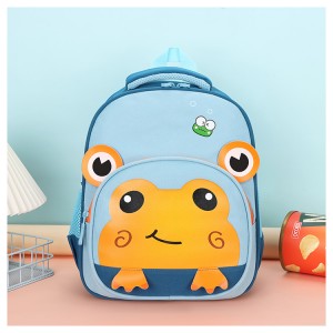 Kindergarten backpack with cat and frog 3-6 years old Backpack for School