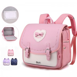British Style Horizontal Schoolbag Ultra-light Wear-resistant And Load-reducing Backpack XY6733
